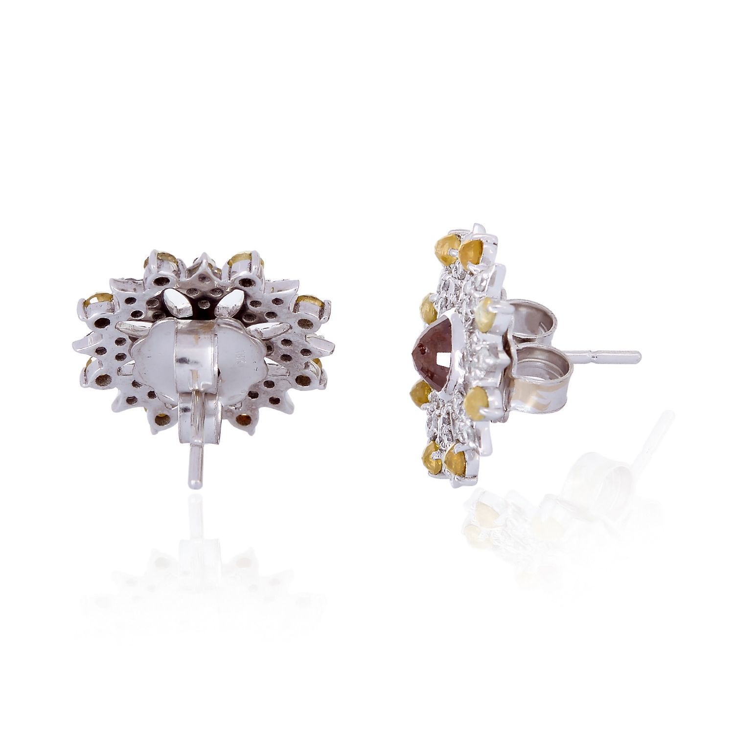 designer diamond stud earrings