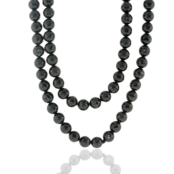 Handmade Black Onyx Beads Necklace Women's Jewelry For Sale | eBay
