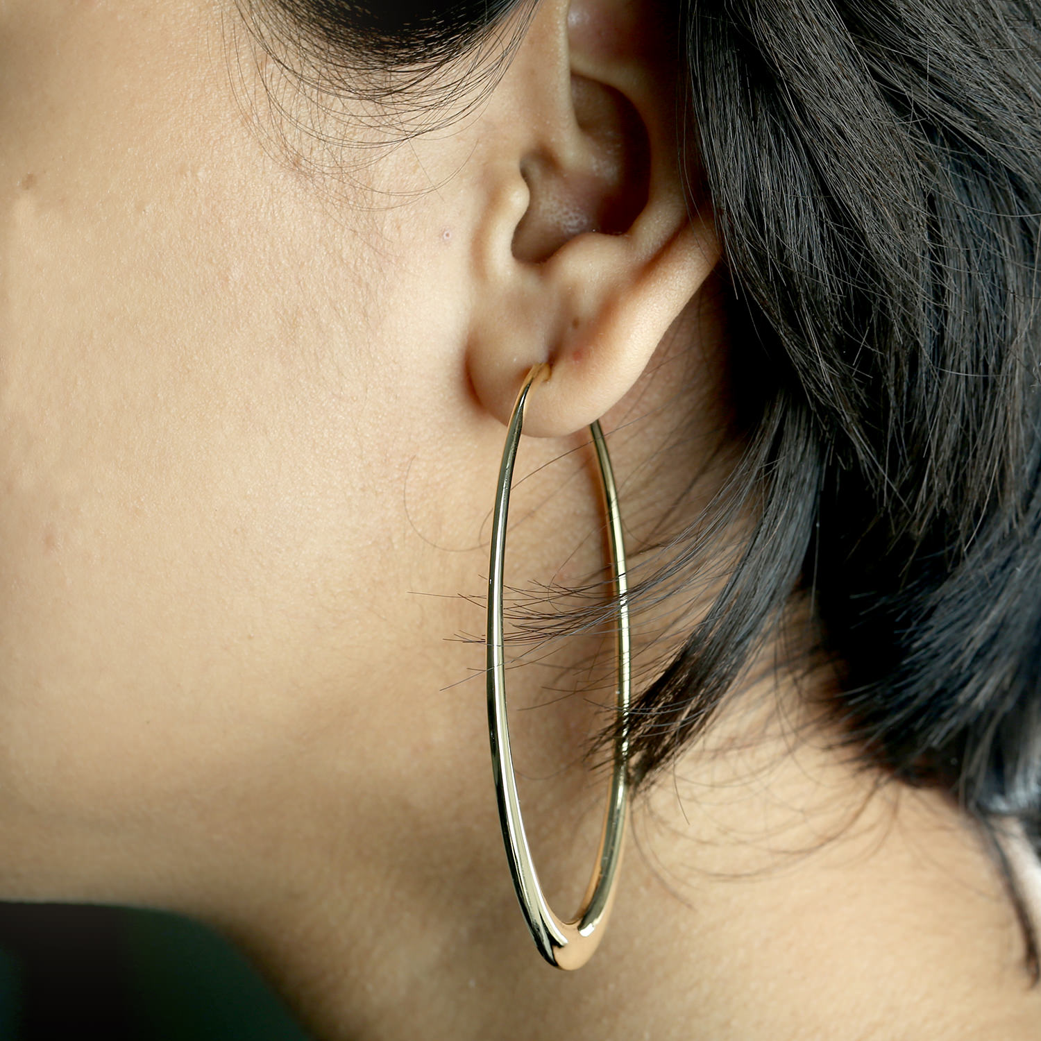 Sale Hoop Earrings 18k Yellow Gold Jewelry | eBay